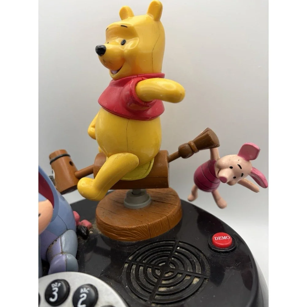 Vintage Disney Winnie Pooh Animated Talking Telephone Eeyore Piglet